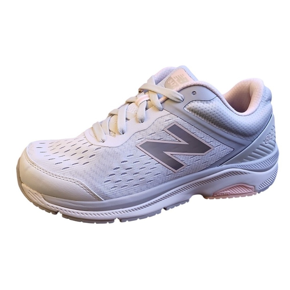 New Balance 847v4 Womens 9.5 D Wide Walking Shoes Grey Pink WW847LW4 ROLLBAR